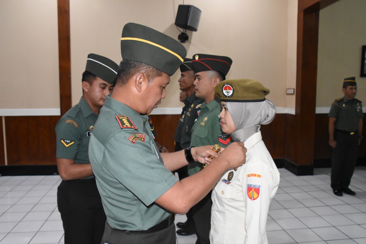 Danrem Pimpin Acara Laporan Kenaikan Pangkat